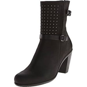 Ecco black studded boots